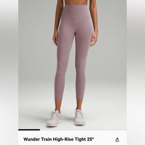 Wunder Train High-Rise Tight 25” in Vintage Plum